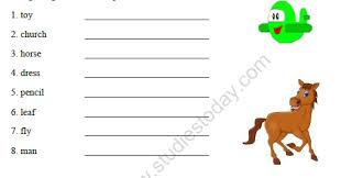 The last student standing is the winner and receives a small treat! Cbse Class 2 English Singular Nouns Worksheet Practice Worksheet For English