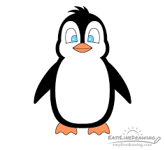 How to draw a cute cartoon penguin! How To Draw A Penguin Step By Step Easylinedrawing