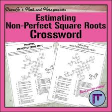8th Grade Math Estimating Square Roots Crossword Puzzle Estimating Square Roots 8th Grade Math Middle School Math Resources