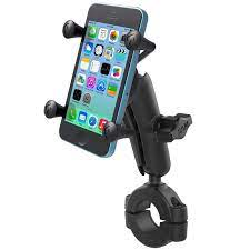 Ram Mount Universal X Grip Cradle For Iphone 11 Pro 11 X 8 Etc With Large Ram Torque Motorcycle Handlebar Rail Base Ram B 408 112 15 Un7u Cell Phone Mount Phone Cradle Bike Mount