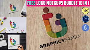Download Free Logo Mockups Bundle 10 In 1 Graphicsfamily