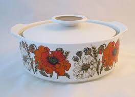 Although washing and drying dishes may not be your favorite routine task, you compare with similar items. J G Meakin Poppy Lidded Serving Dishes