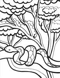 Jungle Animals Coloring Pages For Kids Novocom Top