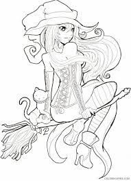 Kawaii anime coloring pages download. Witch Coloring Pages Anime Girl Coloring4free Coloring4free Com