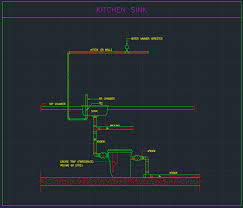We just show you how to design the plumbing and waste so you can use th. Kitchen Sink Cad Block And Typical Drawing