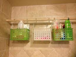 Maybe you would like to learn more about one of these? Shower Storage Bins I Found At Work Shower Curtain Hooks And A Shower Tension 2019 Shower St Shower Storage Shower Organization Bathroom Shower Organization