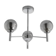 You can make a change without worrying how all the pieces will come. Buy Argos Home Shelton Chrome Smokey Glass 3globe Ceiling Light Ceiling And Wall Lights Argo Ceiling Lights Ceiling Lights Living Room Globe Ceiling Light