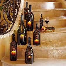 I think they are so unique and creative. Wine Bottle Hurricane Candle Holders