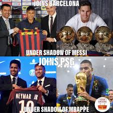 Los mejores memes tras la derrota del barcelona frente al psg. Home Ground On Twitter Life Of Neymar Neymar Messi Mbappe Brazil Argentina France Worldcup Fifa Balondor Psg Barcelona Spain Laliga Ligue1 Football Soccer Troll Meme Homeground Homegroundfooty Https T Co 3o9td2xtxg