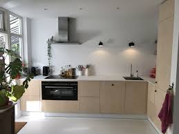 keuken met berken multiplex fronten keuken keuken ideeen keuken inspiratie