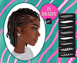 Braids Hair Brushes Procreate, Braids Brushes, Hair Brush Set, Digital  Procreate Brushes, Guide Brushes, Art Tool, Portrait Brush