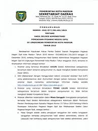Pt cahaya buana intitama atau dikenal juga dengan pt cbi merupakan sebuah perusahan ternama yang bergerak dalam bidang manufaktur plastik yang dipasarkan dengan brand napolly. Pengumuman Seleksi Administrasi Cpns Kota Madiun Tahun 2019