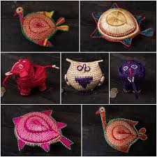 Sikki Grass Of Bihar By Munni Devi Decorative Multipurpose Boxes Money Banks Crochet Earrings Handicraft Handcraft