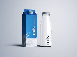 Milk Bottle Mockup Psd Bottle Mockup Milk Cafe Bottle