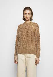 Check spelling or type a new query. Bally Cable Knit Jumper Strickpullover Caramel Hellbraun Zalando De