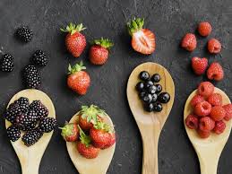 Download Berries On Wooden Spoons For Free Health Snacks For Work Berries Fruit