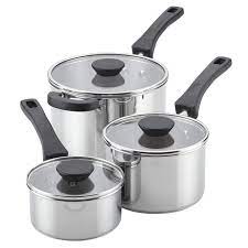 573 results for saucepan set. Farberware 76221 Neat Nest Stainless Steel Sauce Pan Set Saucepan Set 6 Piece Silver Buy Online In India At Desertcart In Productid 160456449