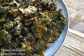 Epicurious Em Sriracha Week Honey Sriracha Baked Kale Chips Baked Kale Kale Chips Baked Honey Sriracha