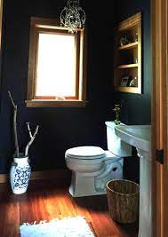 Sharing hale navy in real life! Hale Navy Powder Room Contemporary Powder Room New York By Amy Krane Color Consulting Houzz