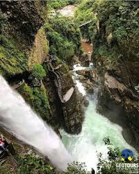 Baños de agua santa har en spännande historia du kan lära dig mer om genom att besöka casa del arbol. Pailon Del Diablo Waterfall In Banos De Agua Santa Geotours Adventure Travel Tour Agency In Banos Ecuador Since 1991
