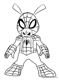 Cute disney sleeping beauty coloring pages. Miles Morales Cute Spiderman Coloring Pages Novocom Top