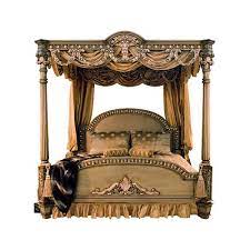 Any noble or real ambience that was devoted to rest was for these luxurious curtains. Four Poster Canopy Bed Mahogany By Hand