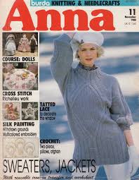 Maybe you would like to learn more about one of these? Anna Burda Knitting Needlecraft Sewing Crochet 1988 11 Nov Dolls Vint Magazine