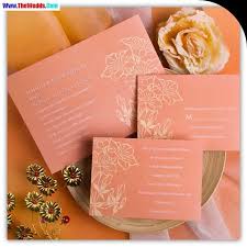 Coral Wedding Invitations Design Coral Wedding Invitations Fall Wedding Cards Barn Wood Wedding Invitations