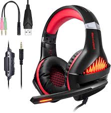 Casque Gaming Ps4 Pc Xbox One Switch Samoleus Casque Gamer Avec Micro Anti Bruit Led Lampe 3 5mm Audio Surround P Auriculares Para Gaming Auriculares Xbox One