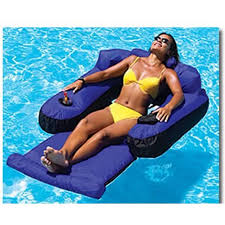 Swimline 9047 Swimming Pool Fabric Inflatable Ultimate Floating Lounger Chair Walmart Com In 2020 Swimming Pool Floats Floating Lounge Swimline