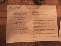 Bestselling author of mating in captivity esther perel returns with a provocative look at relationships through the lens of infidelity. Menu Picture Of A Food Affair Ghent Tripadvisor