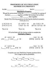 Talking related with multiplication properties worksheet, scroll the page to see particular related images to give you more ideas. Properties Of Multiplication Worksheets Review Study Guide And Test