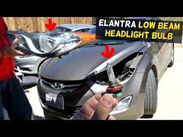 hyundai elantra low beam headlight bulb replacement 2011