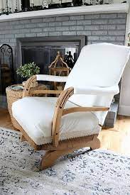 It is on springs and rocks so slow and smooth. Vintage Rocking Chair Makeover Noting Grace