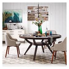 West Elm West Elm Arc Base Pedestal Table 42 Smoke Dining Room 499 Liked On Polyvore Fe West Elm Dining Table Round Dining Table Dining Room Chairs