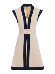 Gucci Compact two-tone jersey dress - Light Beige | 515533X9S179290