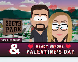 South Park Custom Portrait Birthday Gift Southpark Custom Etsy Valentines Day Drawing South Park Custom Portraits