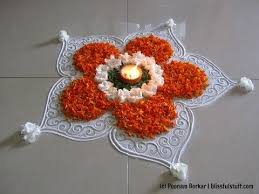 Easy And Beautiful Rangoli Using Marigold Flowers Innovative Rangoli Designs By Poonam Borkar Rangoli Designs Flower Rangoli Colorful Rangoli Designs