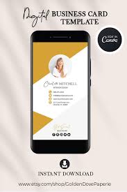 Your business card is more than just your contact details; Digital Business Card Design Canva Template Real Estate Etsy In 2021 Digital Business Card Realtor Business Cards Real Estate Business Cards