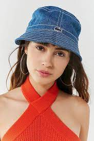 Lacoste Denim Bucket Hat Denim Bucket Hat Outfits With Hats Hat Fashion