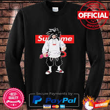 Fondos de pantalla para hombres goku con ropa supreme. Goku Dragon Ball Supreme Shirt Hoodie Sweater Long Sleeve And Tank Top