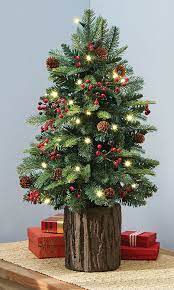 The Tabletop Prelit Christmas Tree This Is The 2 Tall Prelit Christmas Tree That Set Small Christmas Trees Decorated Christmas Tree Base Real Christmas Tree