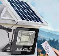 300W LED Solar Flood Lights Outdoor Street Light Dusk to Dawn Flood Wall  Lamp