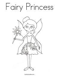 Tinker bell, winx, the butterfly fairy mariposa and others. Fairy Princess Coloring Page Twisty Noodle