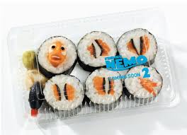 Contrasting Embroidered Knit Sweater Sushi Art Sushi Finding Nemo