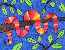 More images for how to paint a snake easy » How To Draw A Tree Snake Art Projects For Kids