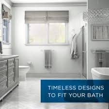 Bathroom vanities bathroom tile bathroom storage bathtubs bathroom sinks showers bathroom workbook powder rooms bathroom the placement of towel racks in a bathroom may seem like a small detail a long towel bar spans the length of this vanity and defines stations at the trough sink. Franklin Brass Replacement Towel Bar Clear Bathroom Towel Holder Bathroom Accessories 662318 Spring Loaded Towel Bar Amazon Com