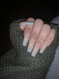 Blue Isn T Your Color Baby Blue Nails Blue Ombre Nails Blue Nail Designs