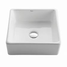 kraus square ceramic vessel bathroom
