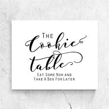 Buy Cookie Table Sign Baby Shower Cookie Favors Baby Shower Cookies Boy Girl Wedding Cookie Favors Boxes Bags Rustic Wedding Reception Signs 8x10 Inches No Frame Online In Indonesia B07fx1sn79